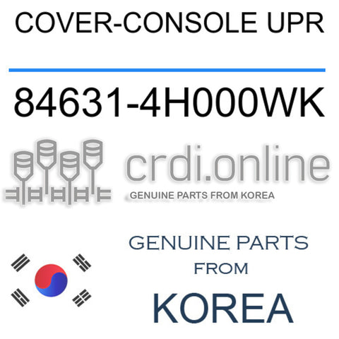 COVER-CONSOLE UPR [ORIGINAL] 84631-4H000WK 846314H000WK 84631 4H000WK