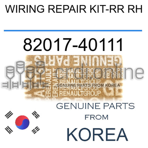 WIRING REPAIR KIT-RR RH [ORIGINAL] 82017-40111 8201740111 82017 40111