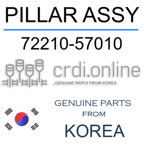 PILLAR ASSY [ORIGINAL] 72210-57010 7221057010 72210 57010