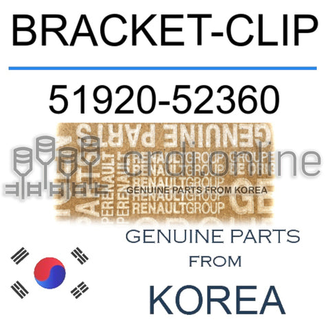 BRACKET-CLIP [ORIGINAL] 51920-52360 5192052360 51920 52360