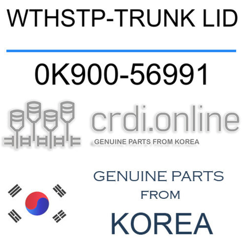 WTHSTP-TRUNK LID [ORIGINAL] 0K900-56991 0K90056991 0K900 56991