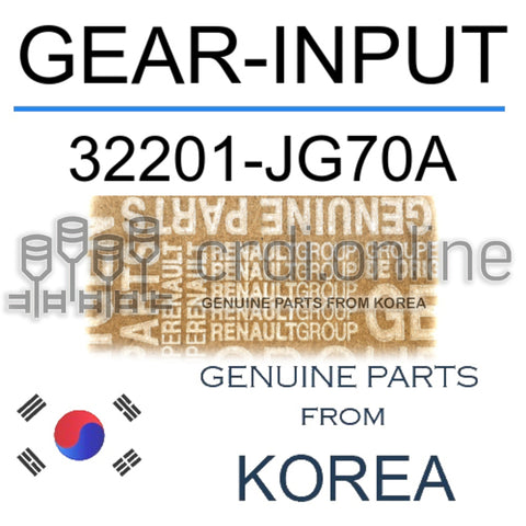 GEAR-INPUT [ORIGINAL] 32201-JG70A 32201JG70A 32201 JG70A