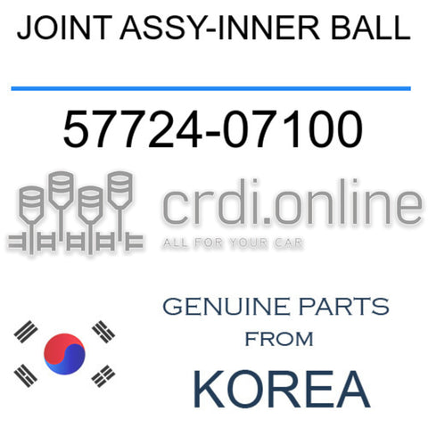JOINT ASSY-INNER BALL [ORIGINAL] 57724-07100 5772407100 57724 07100