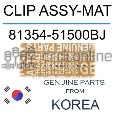 CLIP ASSY-MAT [ORIGINAL] 81354-51500BJ 8135451500BJ 81354 51500BJ