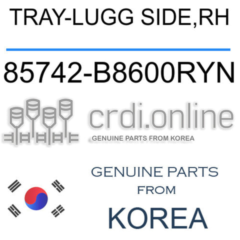 TRAY-LUGG SIDE,RH [ORIGINAL] 85742-B8600RYN 85742B8600RYN 85742 B8600RYN