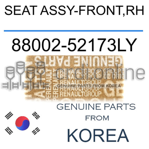 SEAT ASSY-FRONT,RH [ORIGINAL] 88002-52173LY 8800252173LY 88002 52173LY
