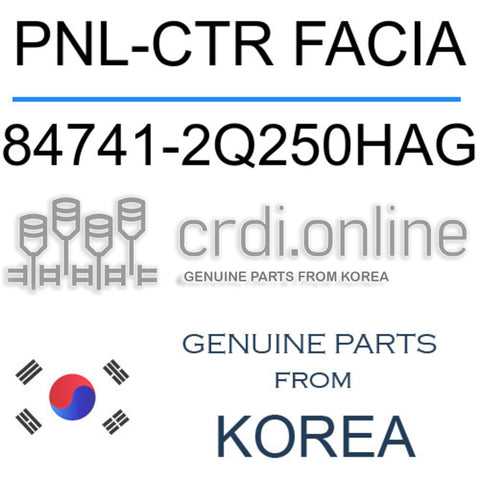 PNL-CTR FACIA [ORIGINAL] 84741-2Q250HAG 847412Q250HAG 84741 2Q250HAG