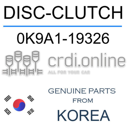 DISC-CLUTCH [ORIGINAL] 0K9A1-19326 0K9A119326 0K9A1 19326