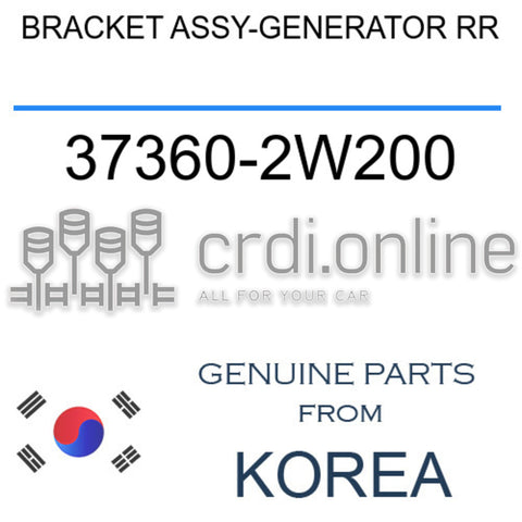BRACKET ASSY-GENERATOR RR 37360-2W200 373602W200 37360 2W200