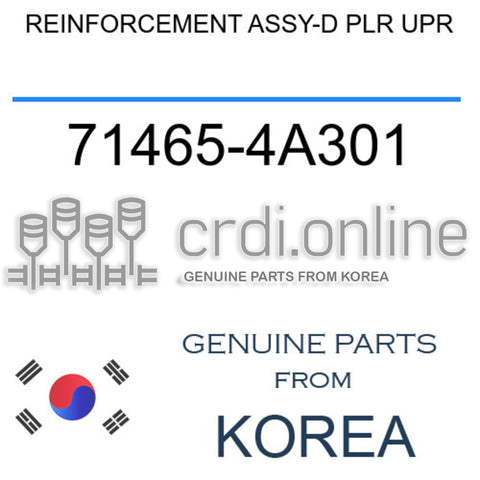 REINFORCEMENT ASSY-D PLR UPR [ORIGINAL] 71465-4A301 714654A301 71465 4A301