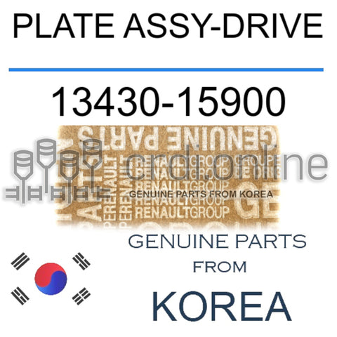 PLATE ASSY-DRIVE [ORIGINAL] 13430-15900 1343015900 13430 15900