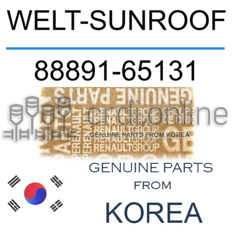 WELT-SUNROOF [ORIGINAL] 88891-65131 8889165131 88891 65131