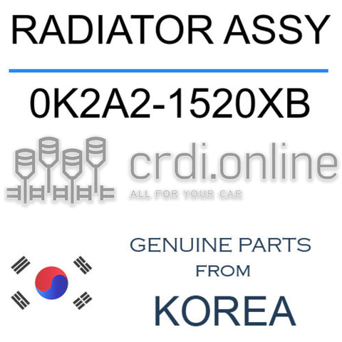 RADIATOR ASSY [ORIGINAL] 0K2A2-1520XB 0K2A21520XB 0K2A2 1520XB