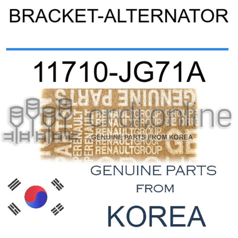 BRACKET-ALTERNATOR [ORIGINAL] 11710-JG71A 11710JG71A 11710 JG71A