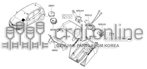 COVER-STEERING COLUMNLOWER 48472-1904R 484721904R 48472 1904R