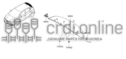 SPOILER-REAR 96030-4415R 960304415R 96030 4415R