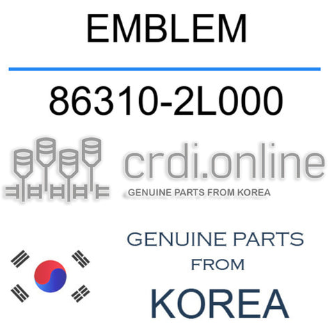 EMBLEM [ORIGINAL] 86310-2L000 863102L000 86310 2L000