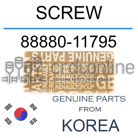 SCREW [ORIGINAL] 88880-11795 8888011795 88880 11795