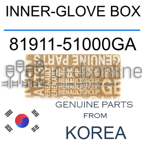 INNER-GLOVE BOX [ORIGINAL] 81911-51000GA 8191151000GA 81911 51000GA
