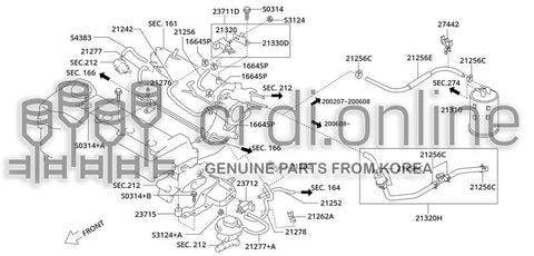 BRACKET ASSY-CANISTER 27630-31700 2763031700 27630 31700