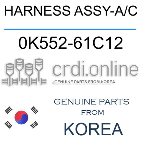 HARNESS ASSY-A/C 0K552-61C12 0K55261C12 0K552 61C12