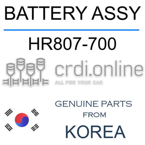 BATTERY ASSY HR807-700 HR807700 HR807 700
