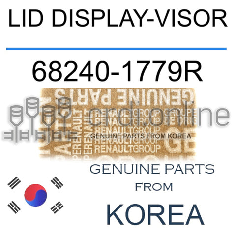 LID DISPLAY-VISOR [ORIGINAL] 68240-1779R 682401779R 68240 1779R