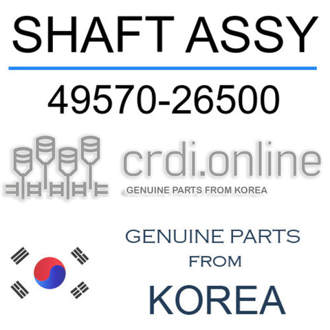 SHAFT ASSY [ORIGINAL] 49570-26500 4957026500 49570 26500