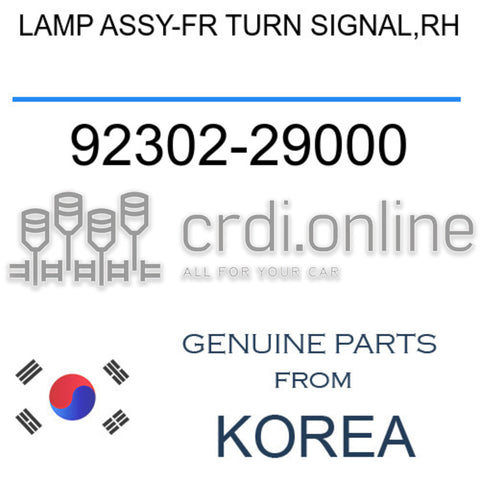 LAMP ASSY-FR TURN SIGNAL,RH [ORIGINAL] 92302-29000 9230229000 92302 29000