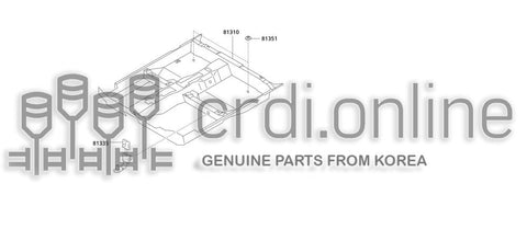 CARPET ASSY-FLOOR 81310-51102BB 8131051102BB 81310 51102BB