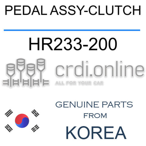 PEDAL ASSY-CLUTCH [ORIGINAL] HR233-200 HR233200 HR233 200