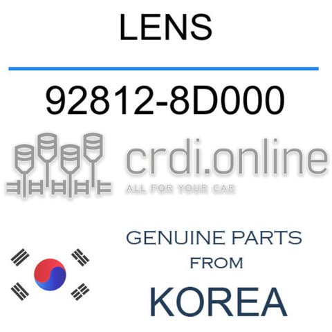LENS [ORIGINAL] 92812-8D000 928128D000 92812 8D000