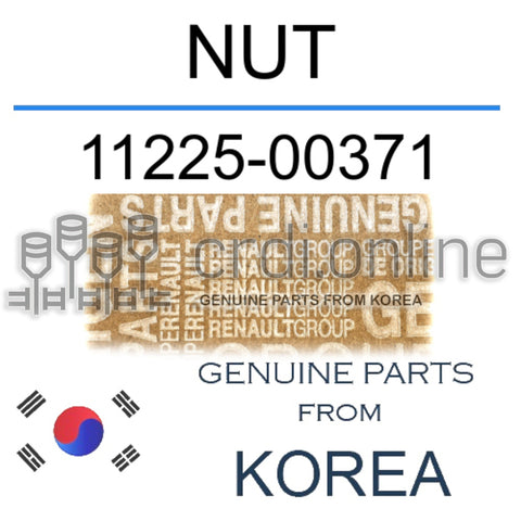 NUT [ORIGINAL] 11225-00371 1122500371 11225 00371