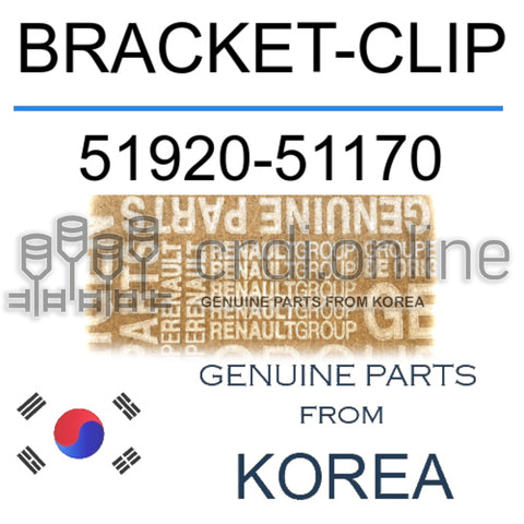 BRACKET-CLIP [ORIGINAL] 51920-51170 5192051170 51920 51170