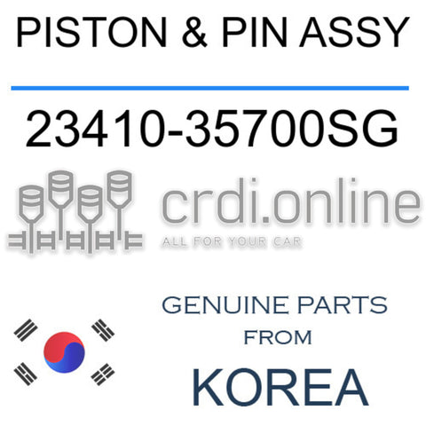 PISTON & PIN ASSY [ORIGINAL] 23410-35700SG 2341035700SG 23410 35700SG