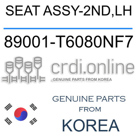 SEAT ASSY-2ND,LH [ORIGINAL] 89001-T6080NF7 89001T6080NF7 89001 T6080NF7