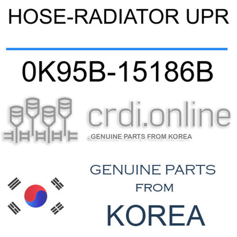 HOSE-RADIATOR UPR [ORIGINAL] 0K95B-15186B 0K95B15186B 0K95B 15186B