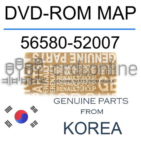 DVD-ROM MAP [ORIGINAL] 56580-52007 5658052007 56580 52007