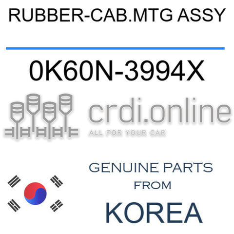 RUBBER-CAB.MTG ASSY [ORIGINAL] 0K60N-3994X 0K60N3994X 0K60N 3994X