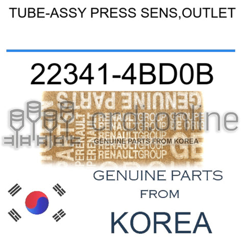 TUBE-ASSY PRESS SENS,OUTLET [ORIGINAL] 22341-4BD0B 223414BD0B 22341 4BD0B