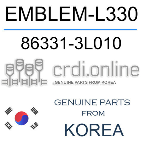 EMBLEM-L330 [ORIGINAL] 86331-3L010 863313L010 86331 3L010