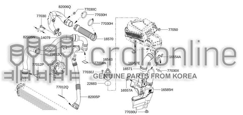 DUCT-EXCHANGER 14460-6143R 144606143R 14460 6143R