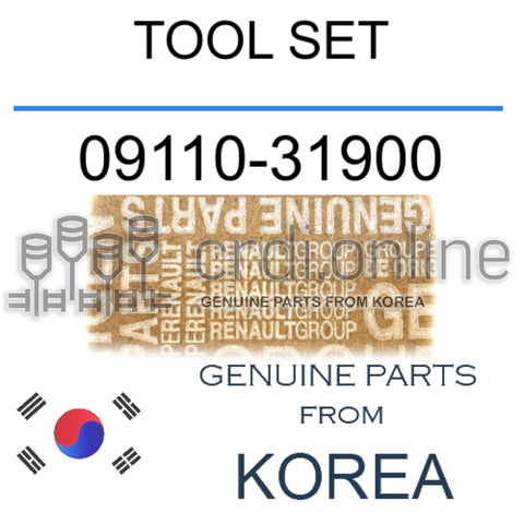 TOOL SET [ORIGINAL] 09110-31900 0911031900 09110 31900