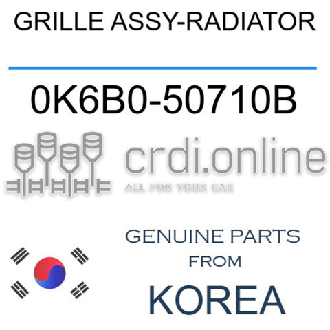 GRILLE ASSY-RADIATOR [ORIGINAL] 0K6B0-50710B 0K6B050710B 0K6B0 50710B
