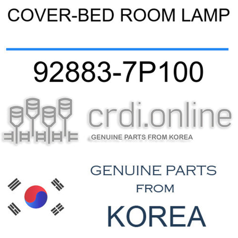 COVER-BED ROOM LAMP 92883-7P100 928837P100 92883 7P100