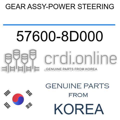 GEAR ASSY-POWER STEERING [ORIGINAL] 57600-8D000 576008D000 57600 8D000