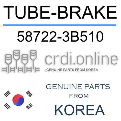 TUBE-BRAKE [ORIGINAL] 58722-3B510 587223B510 58722 3B510