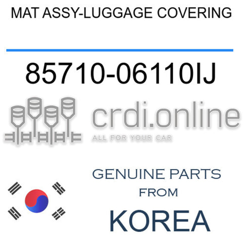 MAT ASSY-LUGGAGE COVERING [ORIGINAL] 85710-06110IJ 8571006110IJ 85710 06110IJ