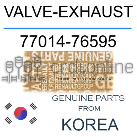 VALVE-EXHAUST [ORIGINAL] 77014-76595 7701476595 77014 76595