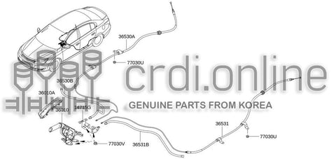 DEVICE ASSY-PARKING BRAKE 36010-3552R 360103552R 36010 3552R